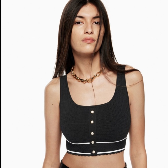 Babaton Sculp knit Button Tank - Picture 3 of 8